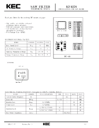 Datasheet KF425S manufacturer KEC